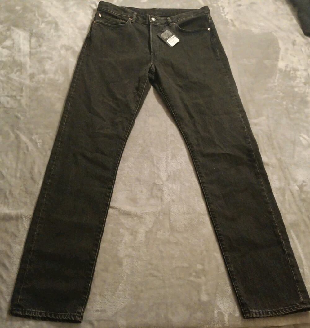 NWT Buck Mason Japanese Denim Maverick Slim Jeans Mens 33W x 34L Button Fly